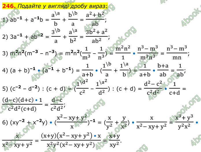 ГДЗ Алгебра 8 клас Мерзляк (2025)