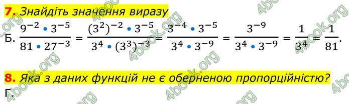 ГДЗ Алгебра 8 клас Мерзляк (2025)