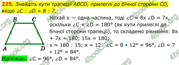 ГДЗ Геометрія 8 клас Мерзляк (2025)
