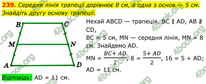 ГДЗ Геометрія 8 клас Мерзляк (2025)