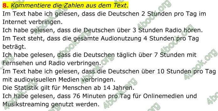 ГДЗ Німецька мова 8 клас Сотникова (2025) 4 рік