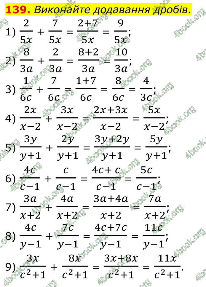 ГДЗ Алгебра 8 клас Тарасенкова (2025)