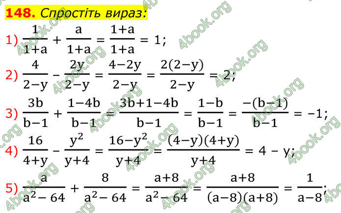 ГДЗ Алгебра 8 клас Тарасенкова (2025)