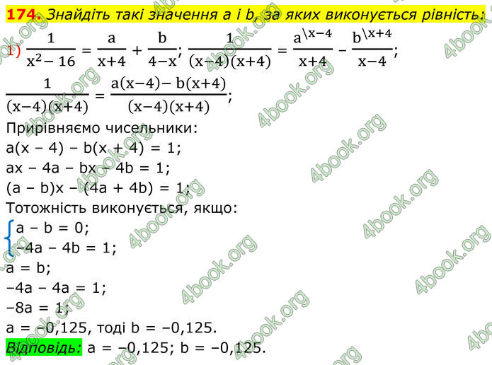 ГДЗ Алгебра 8 клас Тарасенкова (2025)