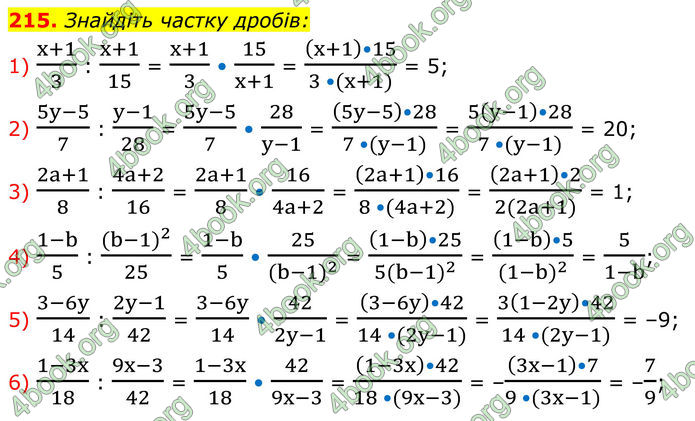 ГДЗ Алгебра 8 клас Тарасенкова (2025)