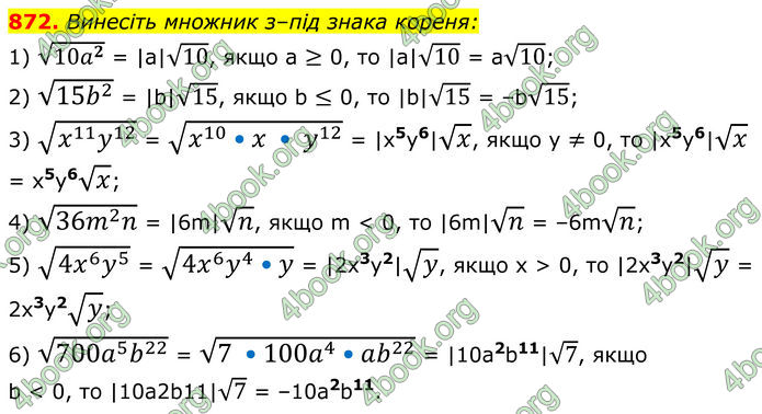 ГДЗ Алгебра 8 клас Мерзляк (2025)
