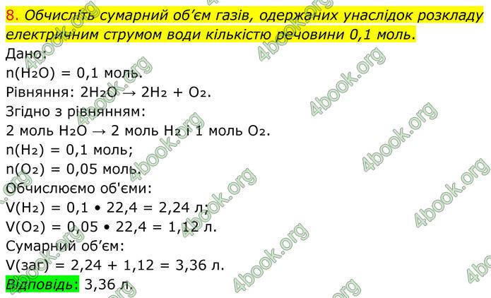 ГДЗ Хімія 8 клас Попель (2025)