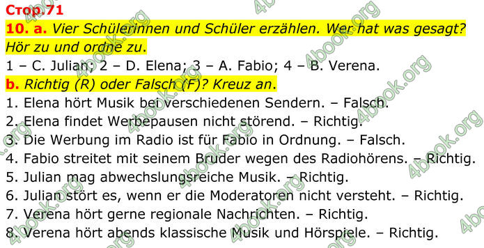 ГДЗ Німецька мова 8 клас Басай (2025)