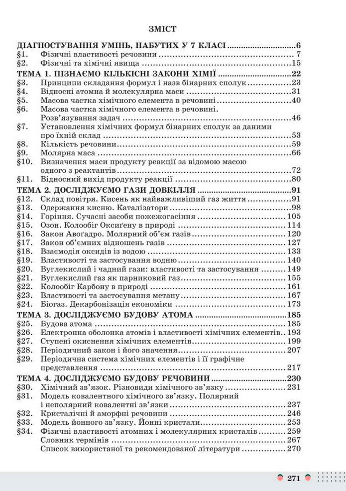 Підручник Хімія 8 клас Мідак (2025)