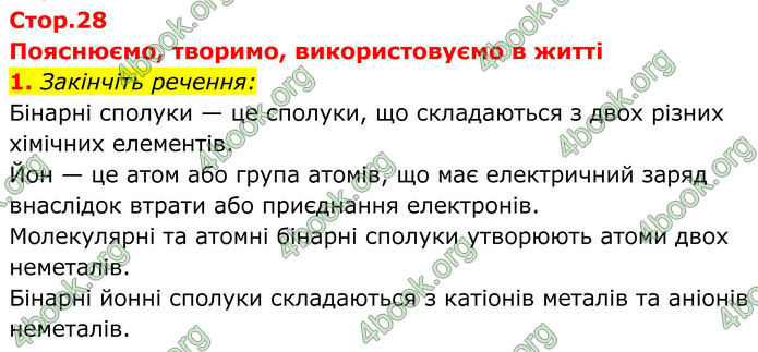 ГДЗ Хімія 8 клас Мідак