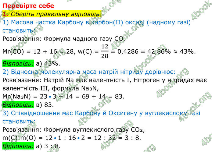 ГДЗ Хімія 8 клас Мідак