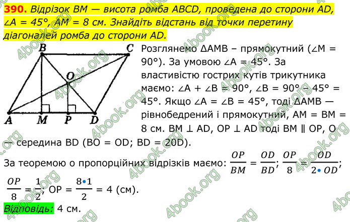 ГДЗ Геометрія 8 клас Мерзляк (2025)
