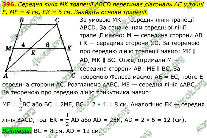ГДЗ Геометрія 8 клас Мерзляк (2025)
