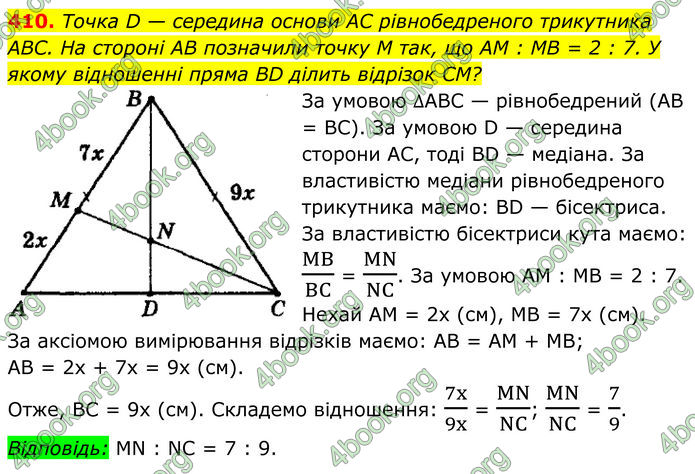 ГДЗ Геометрія 8 клас Мерзляк (2025)