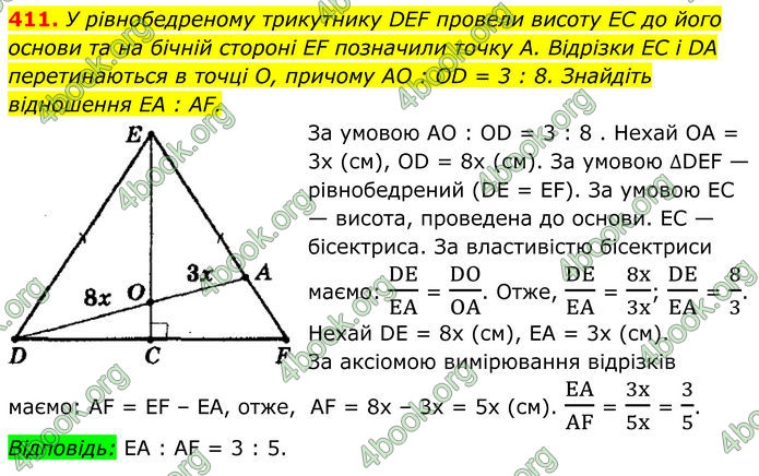 ГДЗ Геометрія 8 клас Мерзляк (2025)