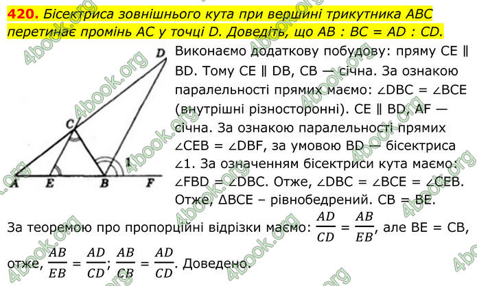 ГДЗ Геометрія 8 клас Мерзляк (2025)