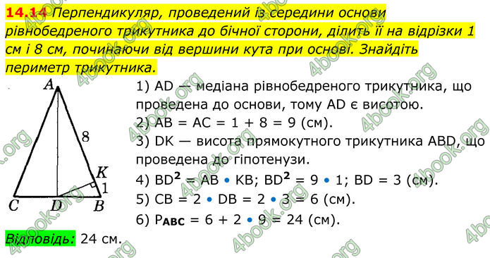 ГДЗ Геометрія 8 клас Істер (2025)