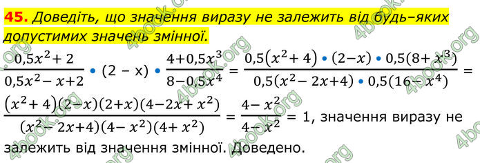 ГДЗ Алгебра 8 клас Істер (2025)
