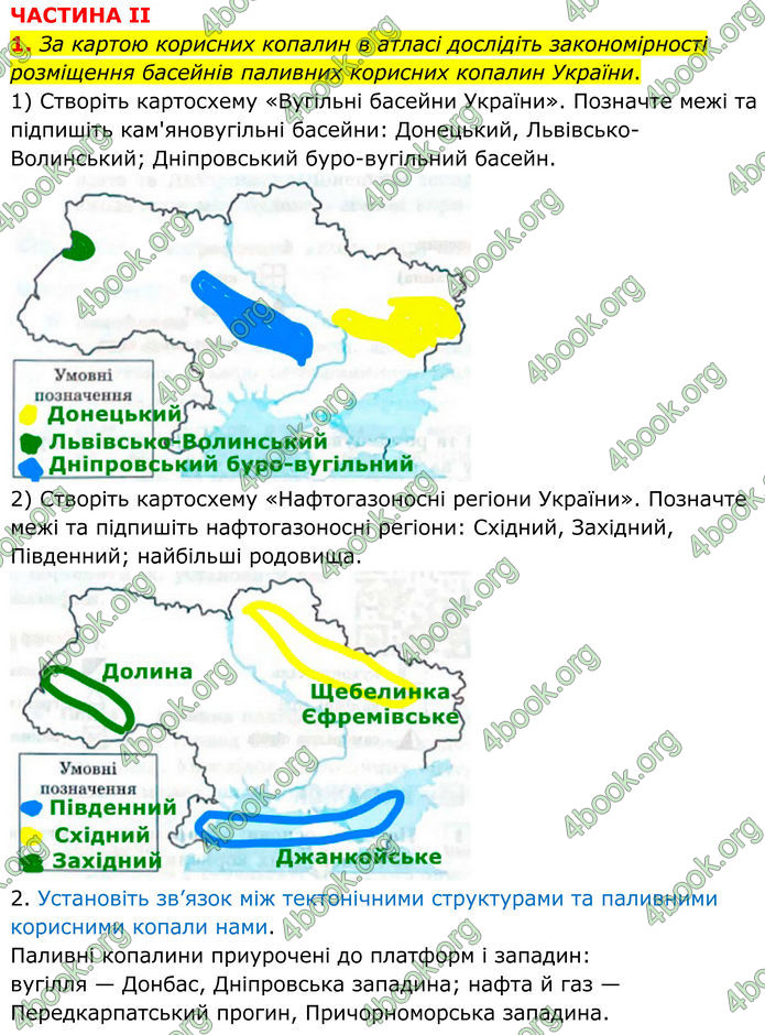ГДЗ Зошит практичні Географія 8 клас Довгань (2025)