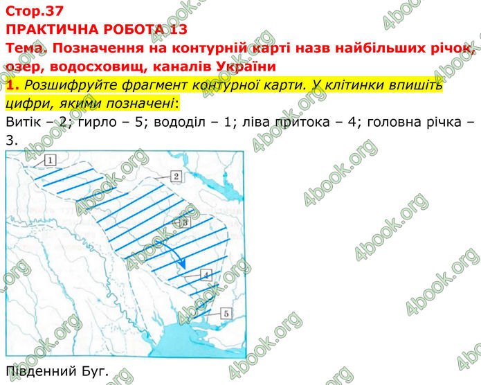 ГДЗ Зошит практичні Географія 8 клас Довгань (2025)