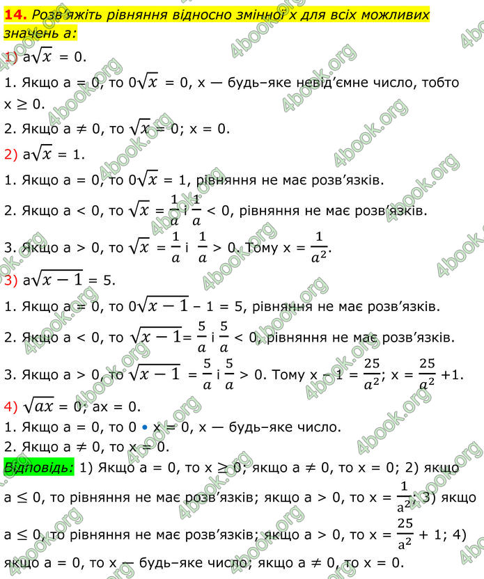 ГДЗ Алгебра 8 клас Істер (2025)