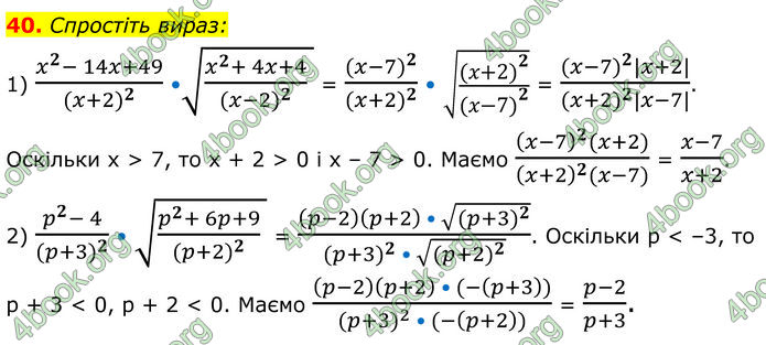 ГДЗ Алгебра 8 клас Істер (2025)
