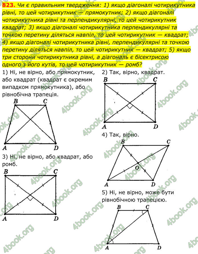 ГДЗ Геометрія 8 клас Мерзляк (2025)