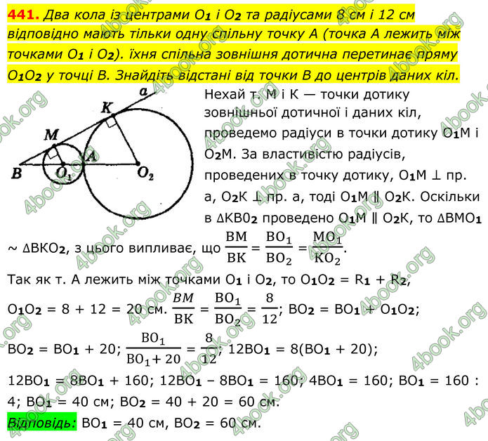ГДЗ Геометрія 8 клас Мерзляк (2025)