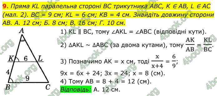 ГДЗ Геометрія 8 клас Істер (2025)
