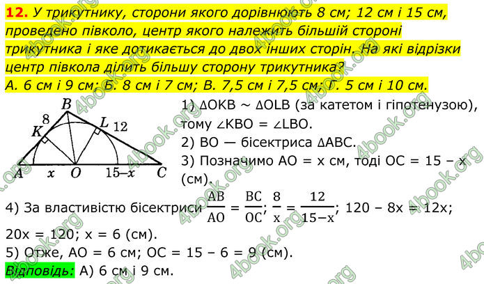 ГДЗ Геометрія 8 клас Істер (2025)