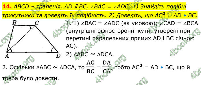 ГДЗ Геометрія 8 клас Істер (2025)