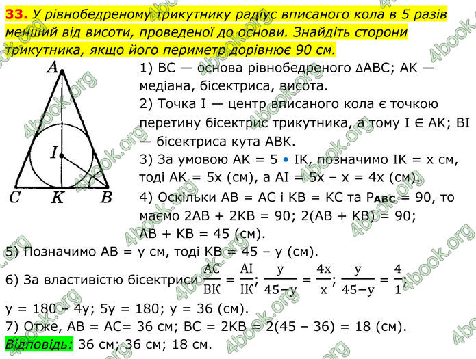 ГДЗ Геометрія 8 клас Істер (2025)