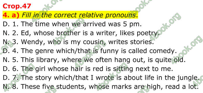 ГДЗ Граматика Англійська мова 8 клас Карпюк (2025)