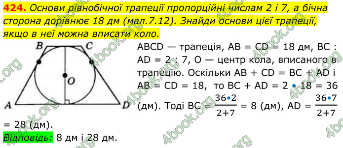 ГДЗ Геометрія 8 клас Бевз (2025)