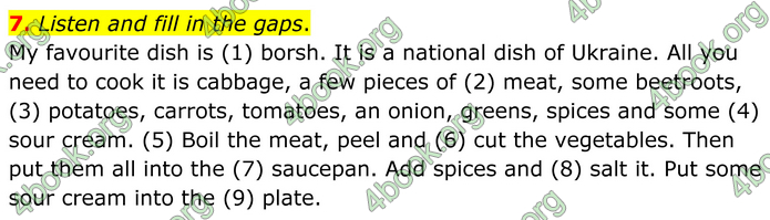 ГДЗ Англійська мова 8 клас Кучма (2025)