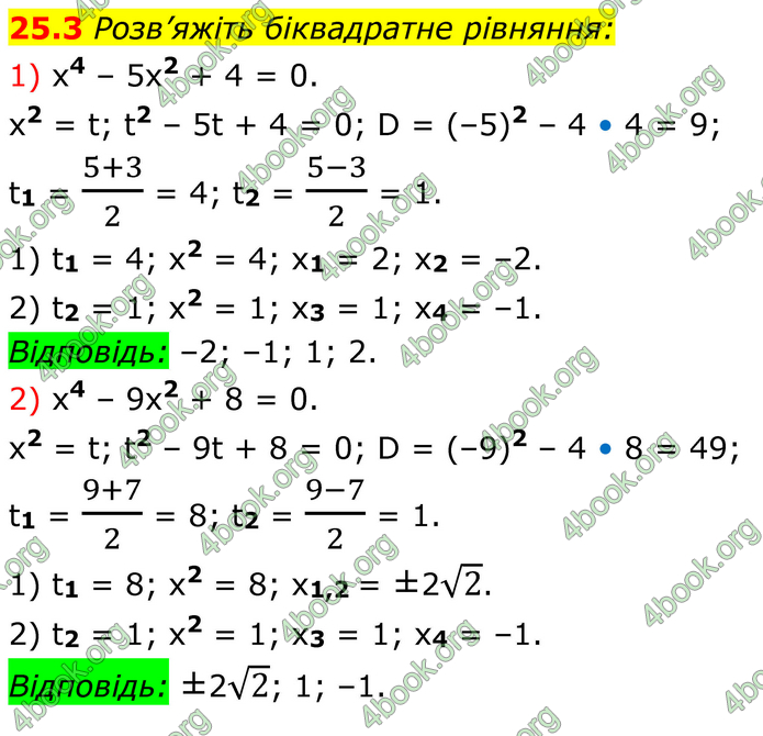 ГДЗ Алгебра 8 клас Істер (2025)