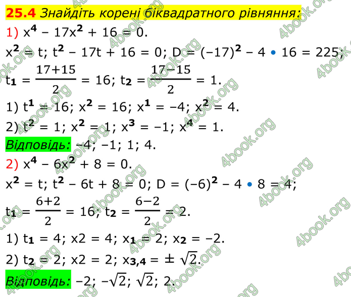 ГДЗ Алгебра 8 клас Істер (2025)