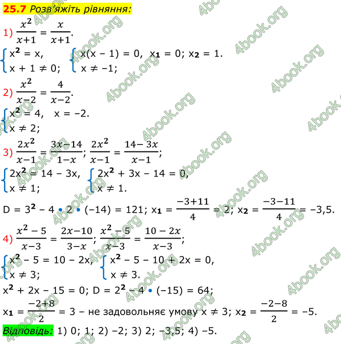 ГДЗ Алгебра 8 клас Істер (2025)