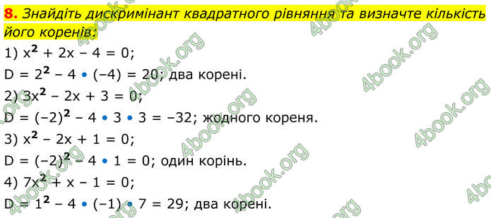 ГДЗ Алгебра 8 клас Істер (2025)