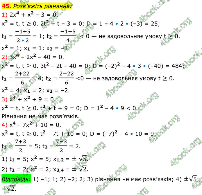 ГДЗ Алгебра 8 клас Істер (2025)