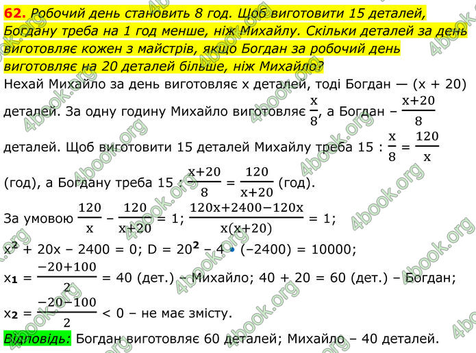ГДЗ Алгебра 8 клас Істер (2025)