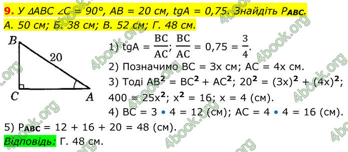 ГДЗ Геометрія 8 клас Істер (2025)