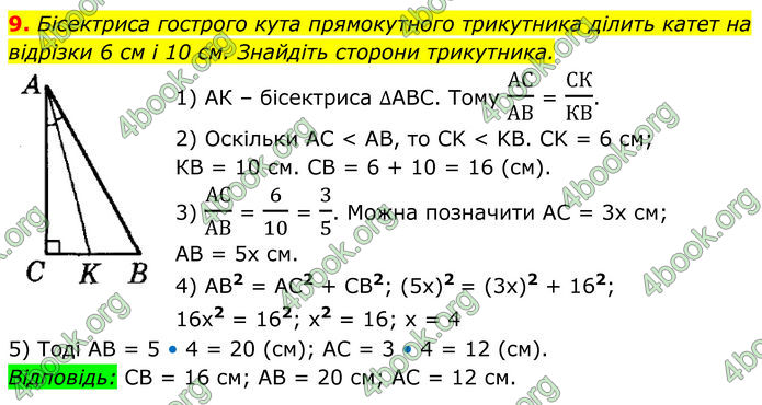 ГДЗ Геометрія 8 клас Істер (2025)