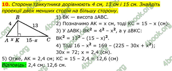 ГДЗ Геометрія 8 клас Істер (2025)