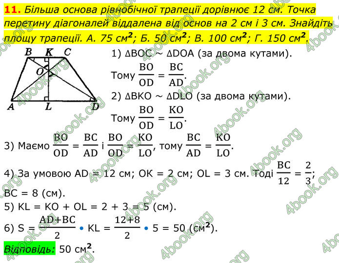 ГДЗ Геометрія 8 клас Істер (2025)