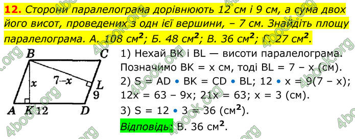 ГДЗ Геометрія 8 клас Істер (2025)