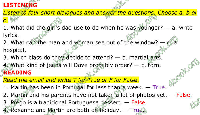 ГДЗ збірник тестів Англійської мова 8 клас Мітчелл