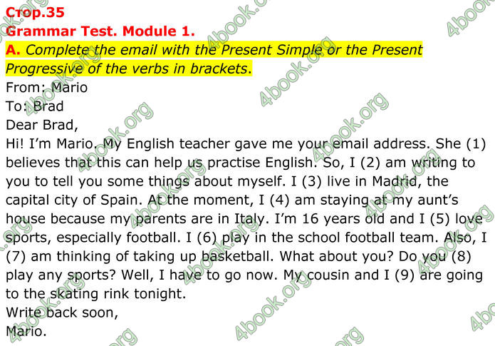 ГДЗ збірник тестів Англійської мова 8 клас Мітчелл