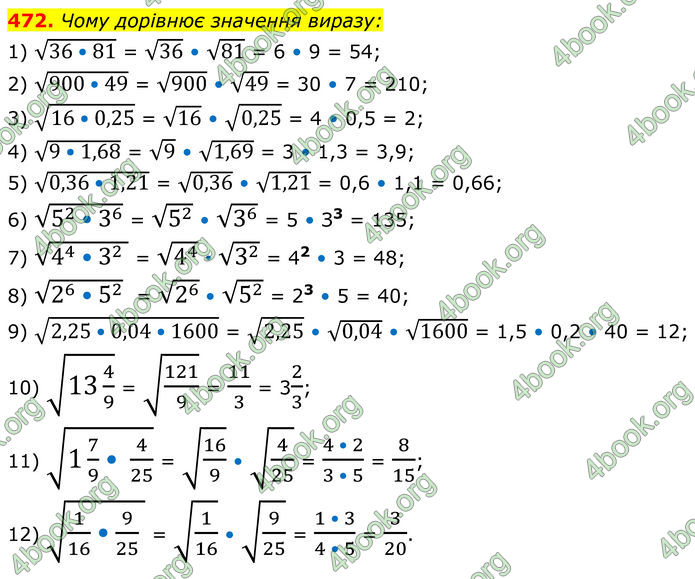 ГДЗ Алгебра 8 клас Мерзляк (2025)
