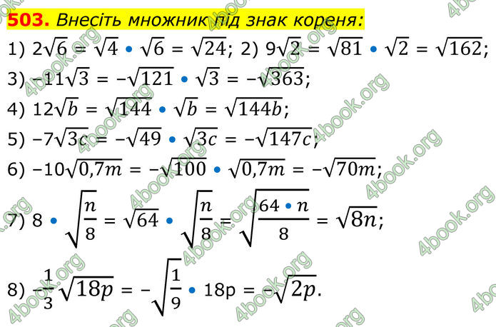 ГДЗ Алгебра 8 клас Мерзляк (2025)